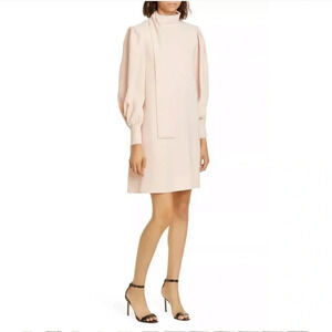 ADEAM NWT Tie Neck Scarf Crepe Shift Dress